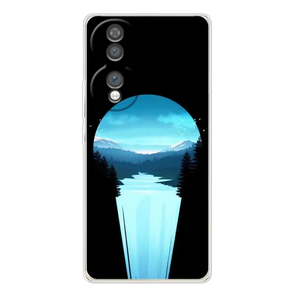 Чехол с рисунком «Синий Водопад» для Huawei Honor 70 Чехол с рисунком «Синий Водопад» для Huawei Honor 70