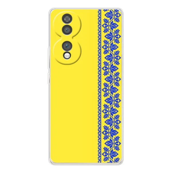 Чехол с рисунком «Вышиванка на желтом» для Huawei Honor 70 Чехол с рисунком «Вышиванка на желтом» для Huawei Honor 70