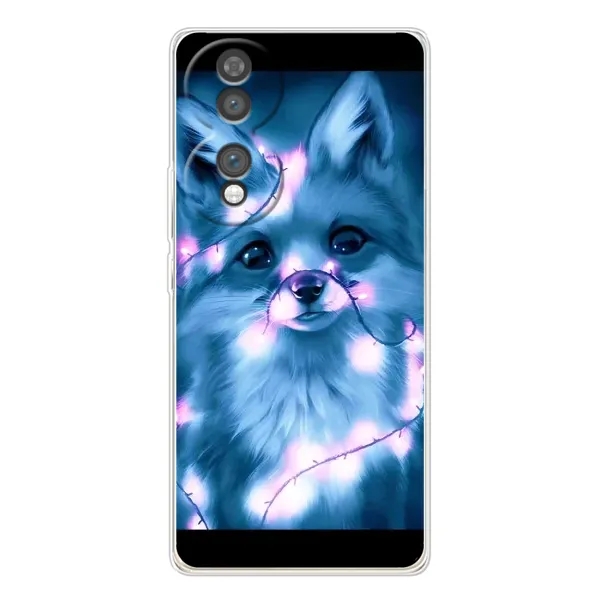 Чехол с рисунком «Яркая Лиса» для Huawei Honor 70