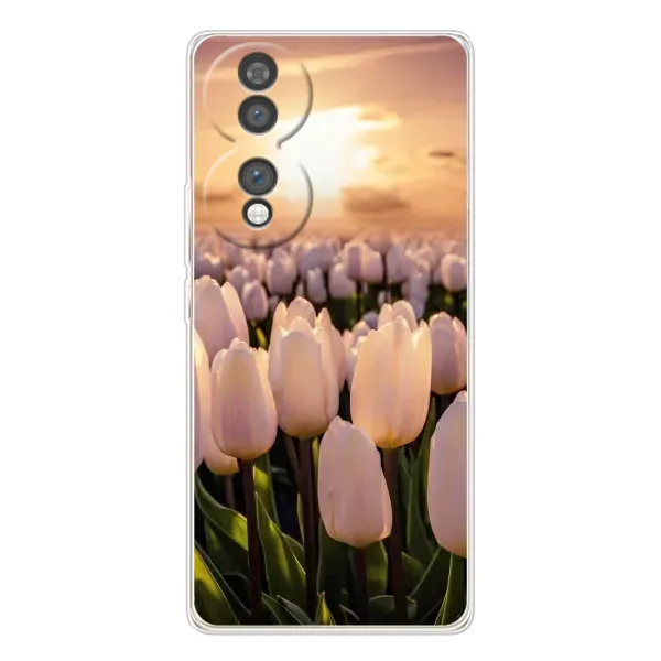 Чехол с рисунком «Закат с цветами» для Huawei Honor 70 Чехол с рисунком «Закат с цветами» для Huawei Honor 70