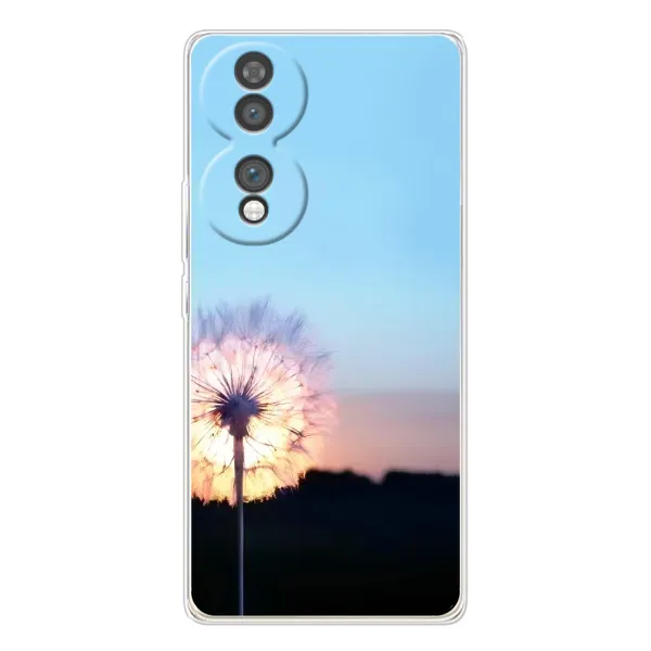 Чехол с рисунком «Закат с одуванчиком» для Huawei Honor 70 Чехол с рисунком «Закат с одуванчиком» для Huawei Honor 70