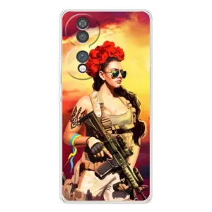 ЗСУ Чохли (TPU) для Huawei Honor 70 (Жінка солдат)