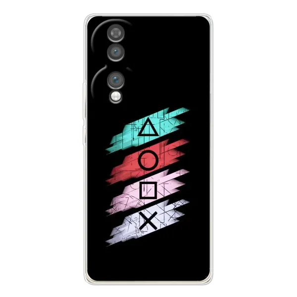 Чехол с рисунком «Значки Sony» для Huawei Honor 70