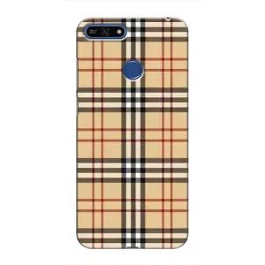 Чехол с Брендами одежды на Хуавей Хонор 7А Про (Burberry стиль)