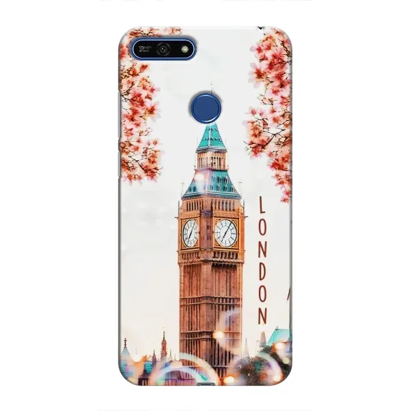 Чехол с рисунком «Часы Лондон» для Huawei Honor 7A Pro Чехол с рисунком «Часы Лондон» для Huawei Honor 7A Pro