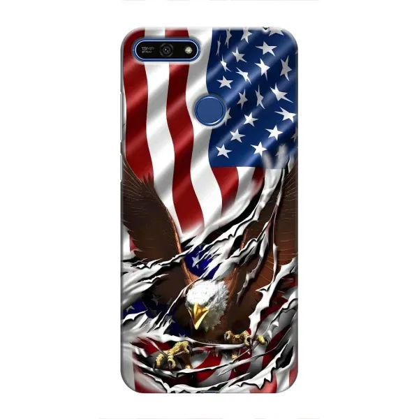 Чехол с рисунком «Флаг USA» для Huawei Honor 7A Pro Чехол с рисунком «Флаг USA» для Huawei Honor 7A Pro