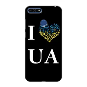Силиконовый Чехол на Huawei Honor 7A Pro (Я-Украина) (I Love UA)