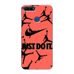Силіконовый Чохол Nike Air Jordan на Хуавей Хонор 7А Про (Just Do It)