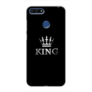Чехол (Корона на чёрном фоне) для Хуавей Хонор 7А Про (KING)