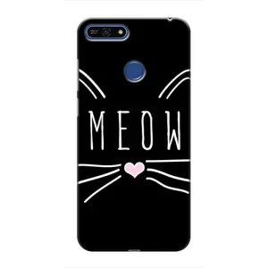 Бампер с изображением Котиков для Хуавей Хонор 7А Про (КОТИК MEOW)