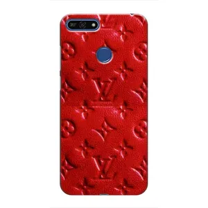 Текстурний Чохол Louis Vuitton для Хуавей Хонор 7А Про (Червоний ЛВ)