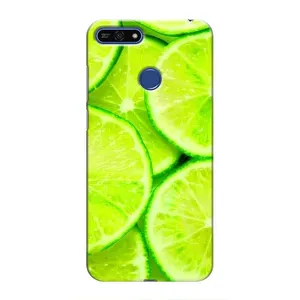Чехол с изображением вкусной еды для Huawei Honor 7A Pro (Лайм)