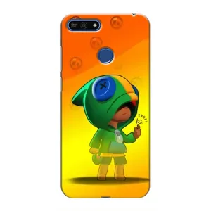 Чохол Бравл Старс для Huawei Honor 7A Pro (LEON в кофті)