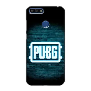 Чехол (TPU) с картинкой "Лого Пабг" на Хуавей Хонор 7А Про (Лого PUBG)