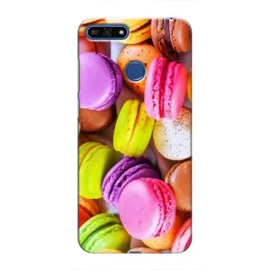 Чехол с изображением вкусной еды для Huawei Honor 7A Pro (Макаруны)