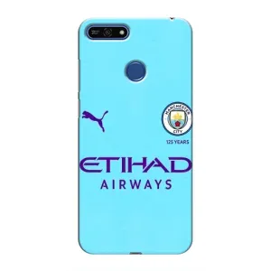 Силиконовые Чехлы принт Футбол на Huawei Honor 7A Pro (Man City)