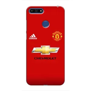 Силиконовые Чехлы принт Футбол на Huawei Honor 7A Pro (Man United)
