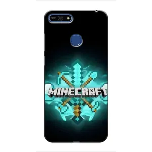 Чехол майнкрафт для Huawei Honor 7A Pro (MineCraft 2)