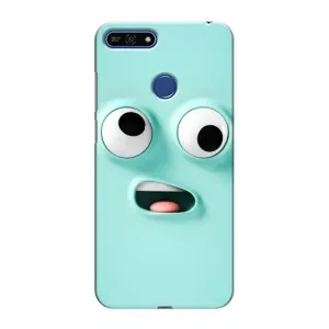 Силиконовые Чехлы (смешные стикеры) для Huawei Honor 7A Pro (Забавное мятное лицо)