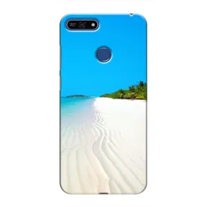 Летний Чехол на Huawei Honor 7A Pro (Море песок)