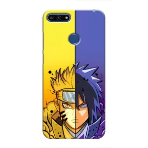 Купить Чохли на телефон з принтом Anime для Huawei Honor 7A Pro (Naruto Vs Sasuke)