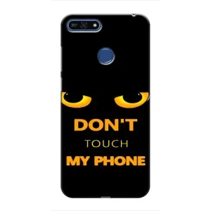 Чехол с Прикольным принтом на Huawei Honor 7A Pro (Не трогай мой телефон)