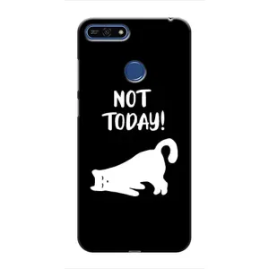 Бампер с изображением Котиков для Хуавей Хонор 7А Про (Not Today)