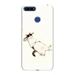 Чехол на тематику: Коты для Huawei Honor 7A Pro (Отдых)