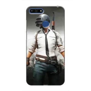 Силиконовый чехол с картинкой "Герой Pubg" на Huawei Honor 7A Pro (Пабг)