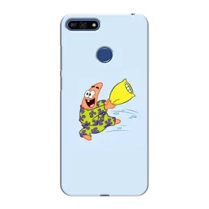 Чехлы с Патриком на Huawei Honor 7A Pro (Патрик с подушкой)