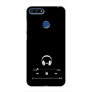 Чохол з картинками на чорному фоні для Huawei Honor 7A Pro (Плеєр)
