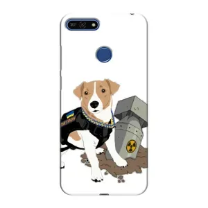 Чехол с принтом Собаки Патрон для Huawei Honor 7A Pro (Пёс Патрон с ракетой)