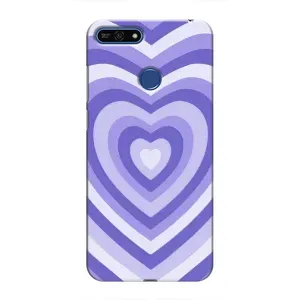Чохли з тематикою "Маленькі Сердчеки" на Huawei Honor 7A Pro (Серце фіолет)