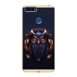 Чехлы с принтом СОВЫ для Huawei Honor 7A Pro (Стильная Сова)