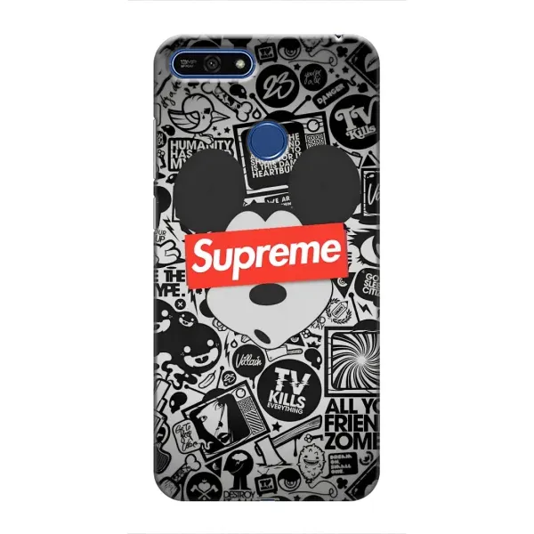 Чехол с рисунком «Supreme Маус» для Huawei Honor 7A Pro