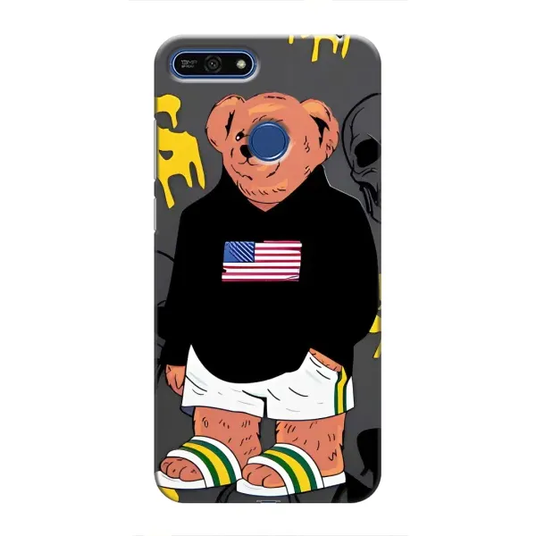 Чехол с рисунком «Teddy USA» для Huawei Honor 7A Pro Чехол с рисунком «Teddy USA» для Huawei Honor 7A Pro