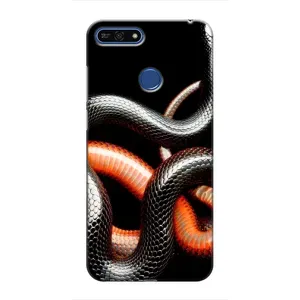 Чехлы с изображением разных животных для Huawei Honor 7A Pro (Змея)