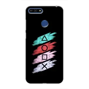 Чехол КИБЕРСПОРТ для Huawei Honor 7A Pro (Значки Sony)