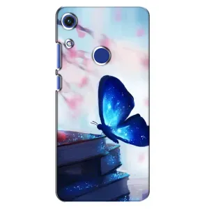 Силіконовий бампер з картинкою звірів для Huawei Honor 8A (Метелик синій)