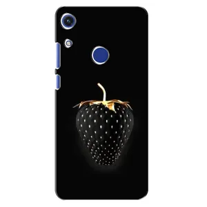 Чехол с изображением вкусной еды для Huawei Honor 8A (Чёрная клубника)