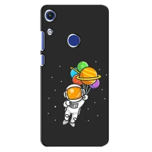 Силиконовый Чехол с принтом "Космонавты" на Huawei Honor 8A (Космонавт с шариками)