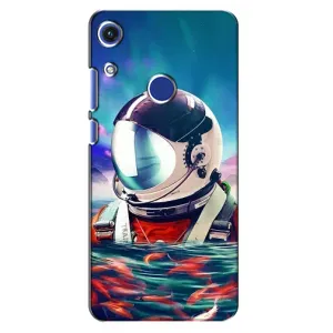 Силиконовый Чехол с принтом "Космонавты" на Huawei Honor 8A (Космонавт в воде)