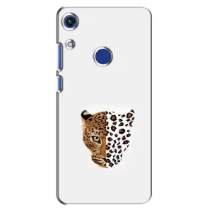 Чехол с леопардовым принтом на Huawei Honor 8A (Леопард на белом)