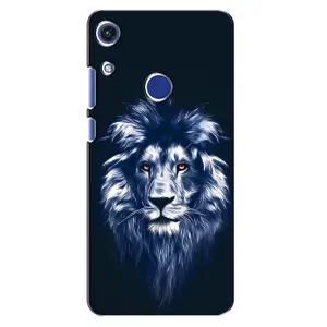 Чохол з картинкою на Huawei Honor 8A (Лев – синій)