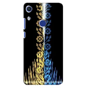 Силиконовый Чехол на Huawei Honor 8A (Патриотическая вышиванка)