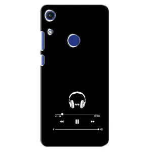 Чехол с картинками на черном фоне для Huawei Honor 8A (Плеер)
