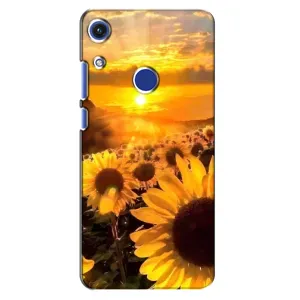 Чехол с Цветами для Huawei Honor 8A (поле подсолнухов)