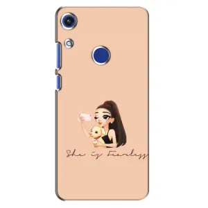 Силиконовый Чехол на Huawei Honor 8A с картинкой Стильных Девушек (С собакой)