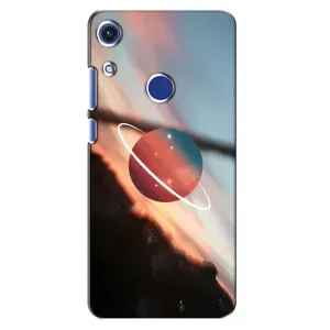 Чехол (ТПУ) с планетами на Huawei Honor 8A (Сатурн)