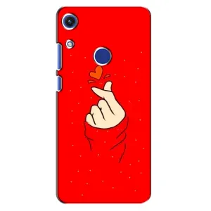 Чохол (Знак сердечка) для Huawei Honor 8A (Сердечко на червоному)